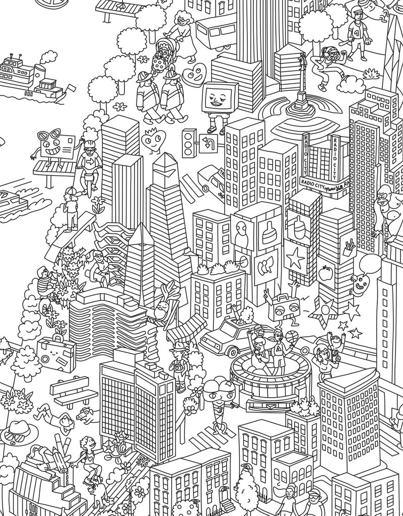 New York Giant Coloring Sheet