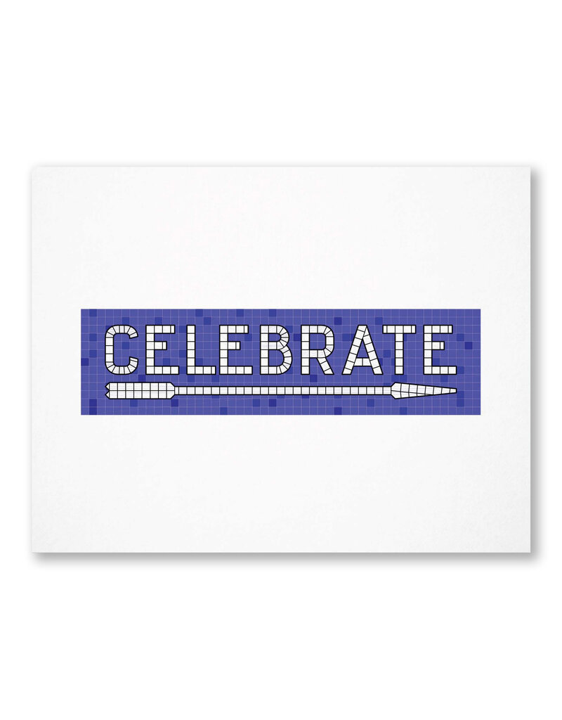 Celebrate Subway Notecard