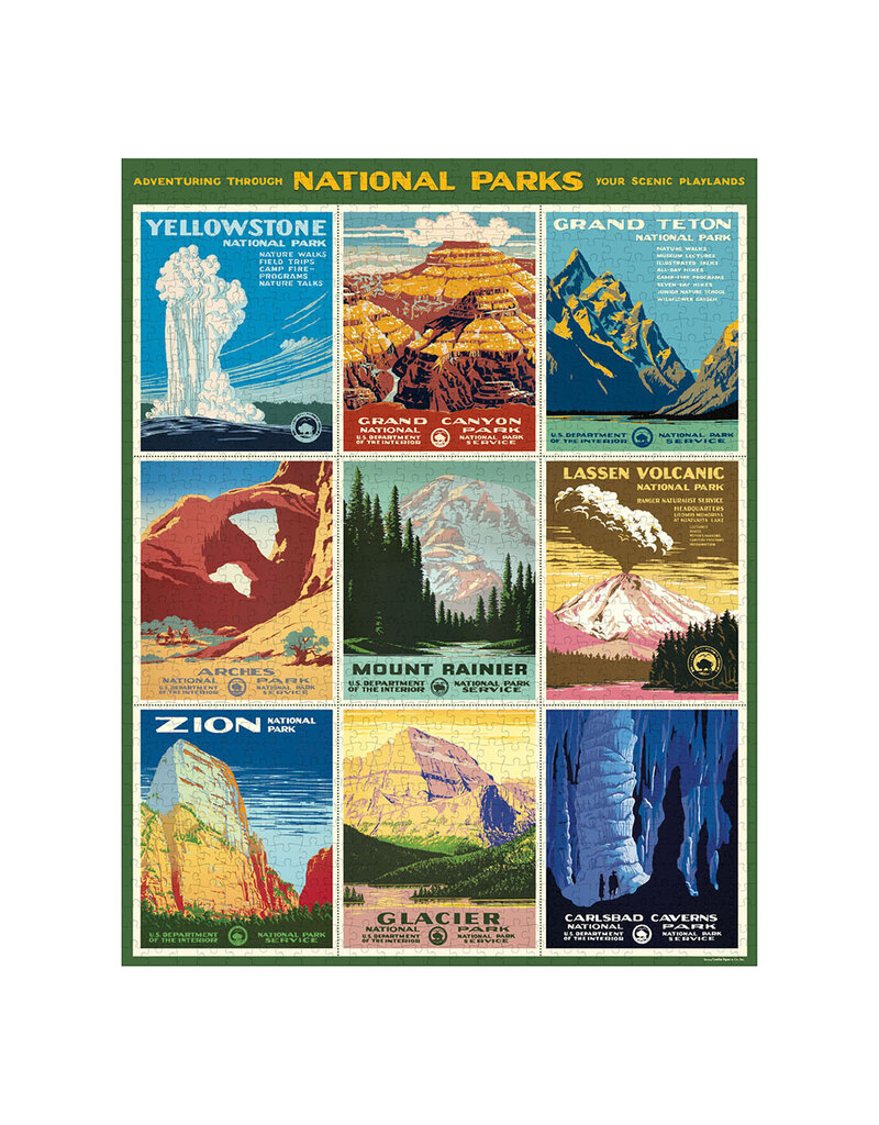 National Parks Posters 1000 Piece Puzzle