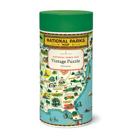 National Parks Map 1000 Piece Puzzle