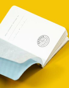 Fabric Notebook Dot Grid