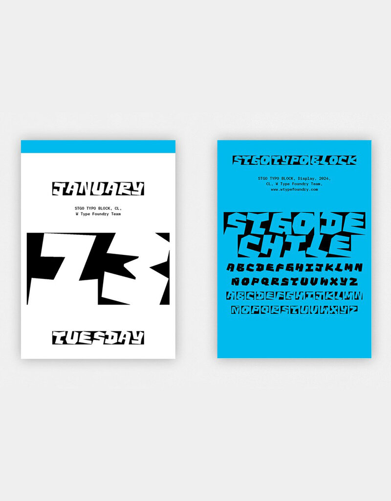 Typodarium 365 Day Type Calendar