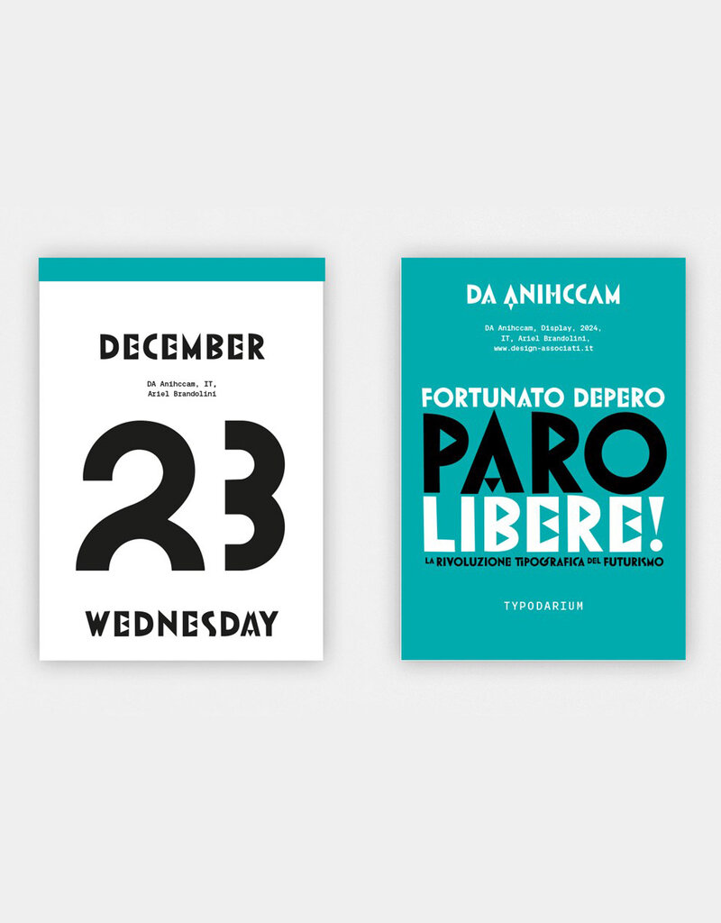 Typodarium 365 Day Type Calendar