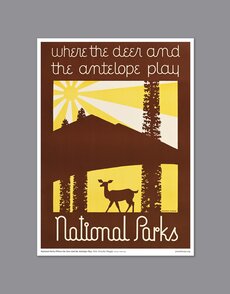 Where the Deer and the Antelope Play Print