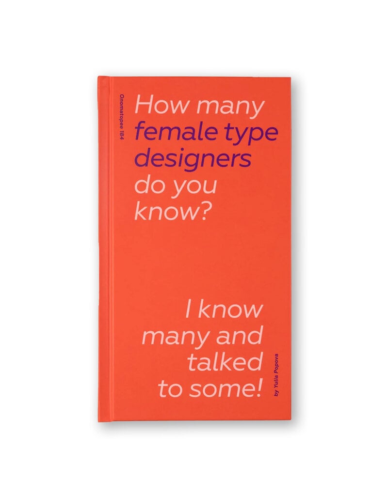 How Many Female Type Designers Do You Know?