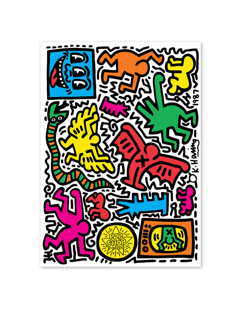 Keith Haring Pop Shop Tokyo Sticker Sheet