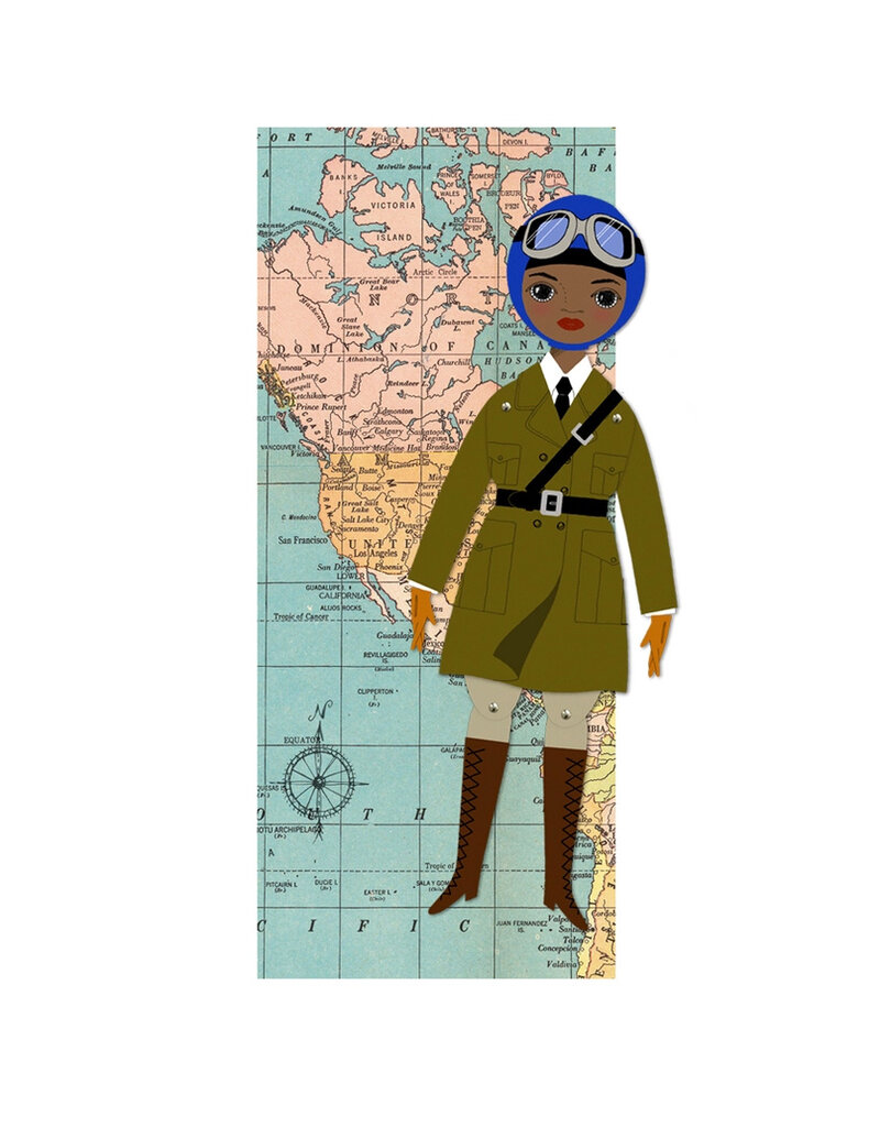 Bessie Coleman Paper Doll