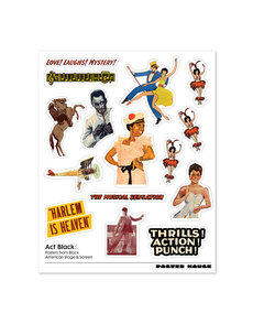 Act Black Sticker Sheet