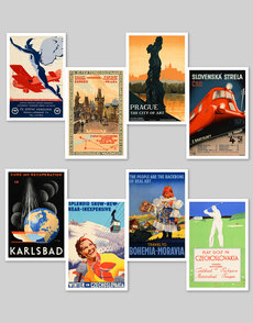 Czechoslovak Travel Postcard Pack