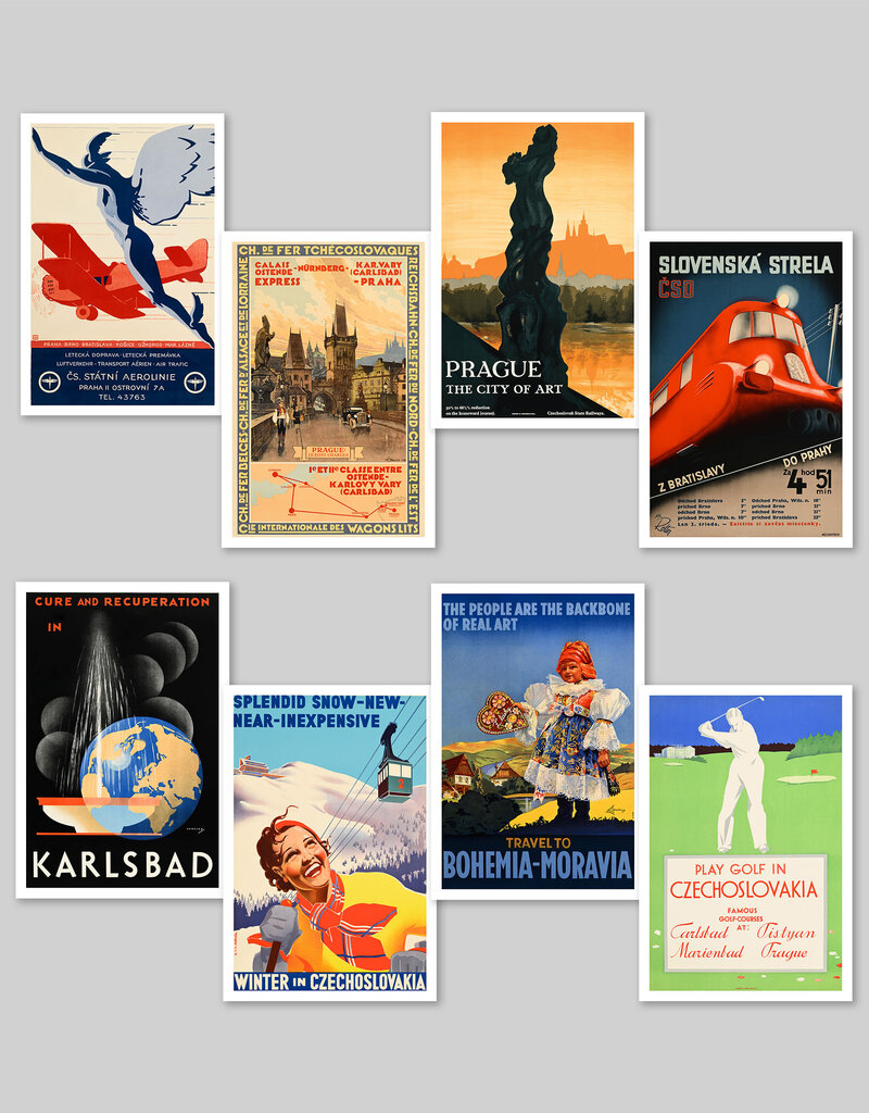 Czechoslovak Travel Postcard Pack