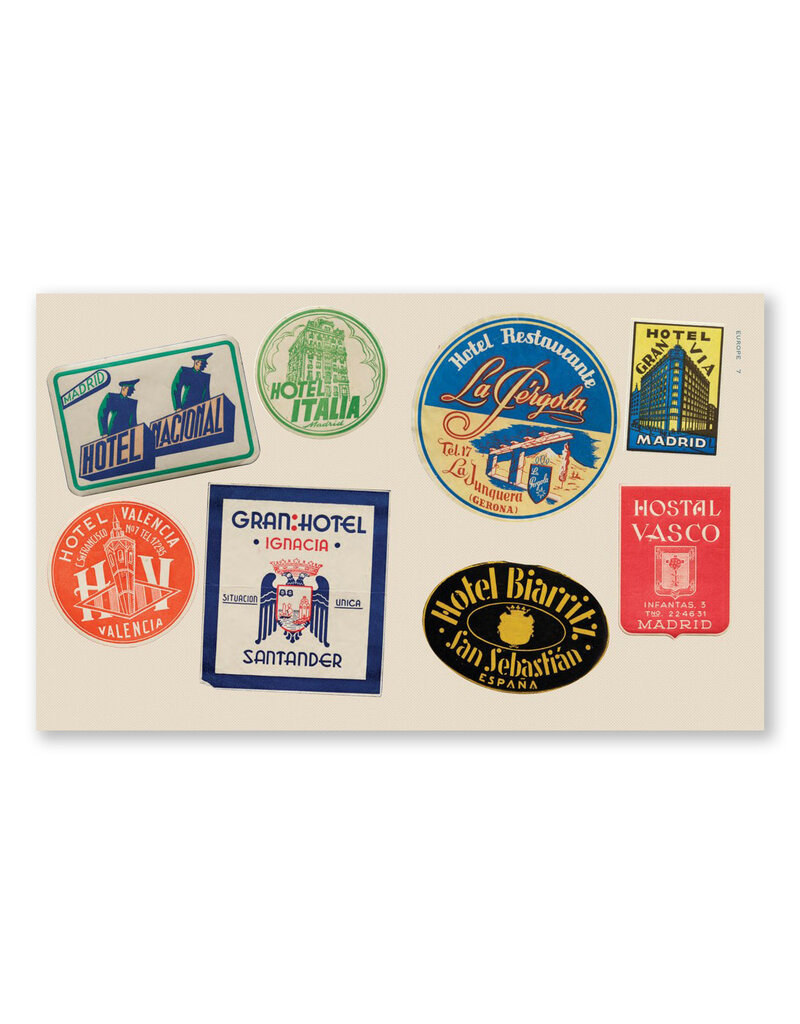 Hotel Retro: 330 Travel Ephemera Stickers