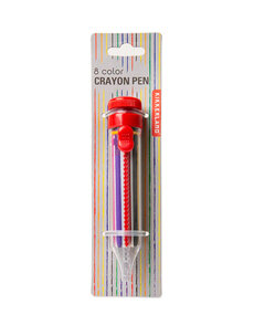 8 Color Crayon Pen