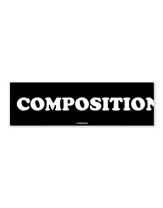 Composition Bumper Sticker