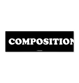 Composition Bumper Sticker