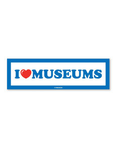 I Heart Museums Bumper Sticker