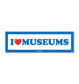 I Heart Museums Bumper Sticker