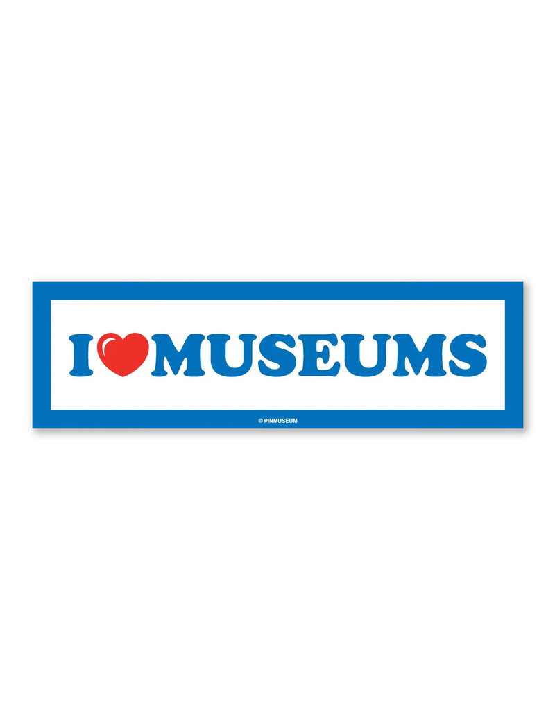 I Heart Museums Bumper Sticker
