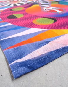 Jeffrey Gibson Clown Snake Tea Towel