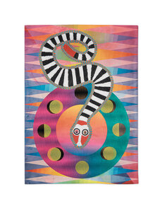 Jeffrey Gibson Clown Snake Tea Towel