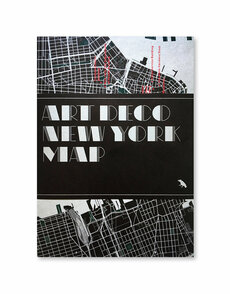Art Deco New York Map