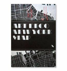 Art Deco New York Map