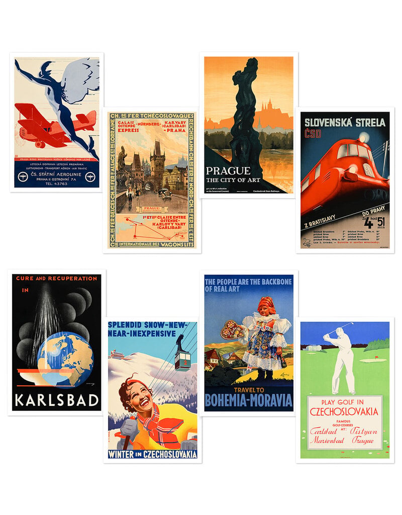 Czechoslovak Travel Postcard Pack