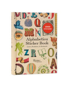 Alphabetica Sticker Book: Letters, Bookplates, and Bookmarks