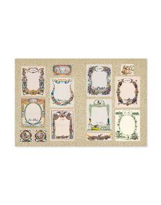 Alphabetica Sticker Book: Letters, Bookplates, and Bookmarks