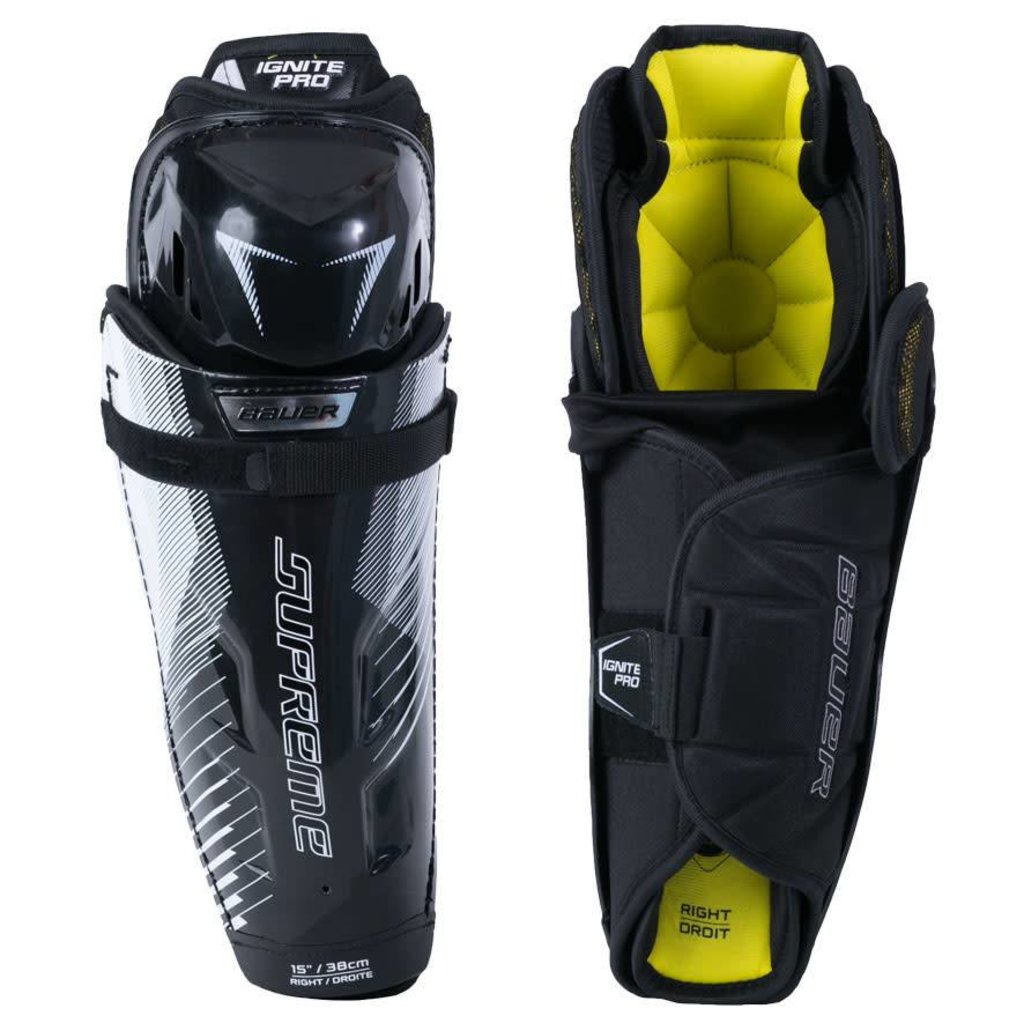 BAUER SUPREME IGNITE PRO SHIN PADS SR B&P Cycle and Sports BAUER SUPREME IGNITE PRO SHIN PADS SR B&P Cycle and Sports