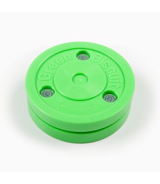 GREEN BISCUIT HOCKEY PUCK