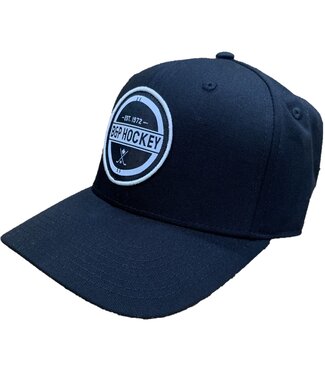 PUKKA B&P HOCKEY LEATHER STRAP HAT BLACK REG