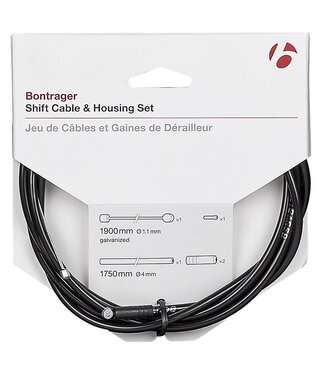 Bontrager BONTRAGER SHIFT CABLE AND HOUSING KIT 5' (4MM ZINC)