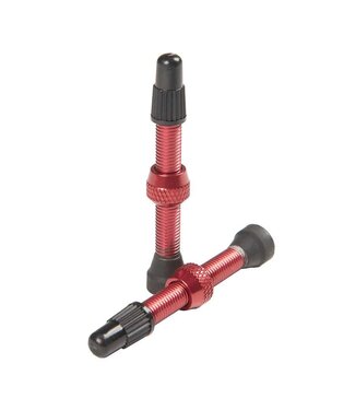 STANS NO TUBES TUBELESS VALVES 44MM RED PAIR