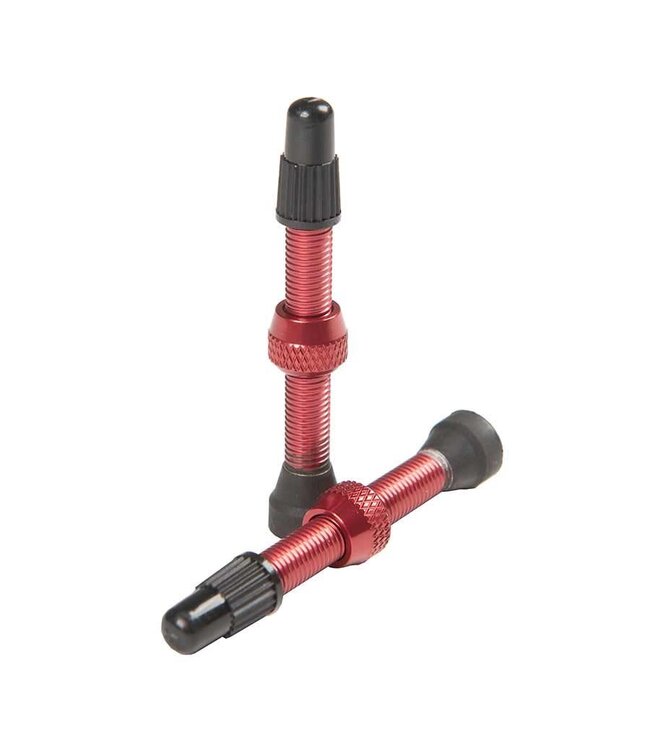 STANS NO TUBES TUBELESS VALVES 44MM RED PAIR