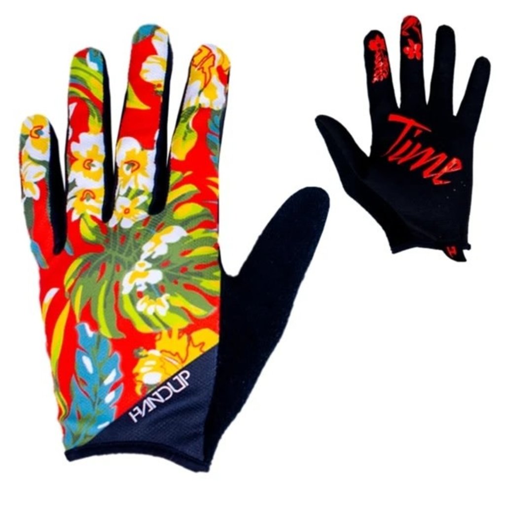 HANDUP HANDUP MOST DAYS GLOVE RED FLORAL B&P Cycle and Sports