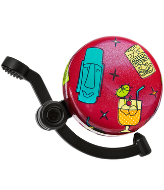 ELECTRA DOMED LINEAR BELL TIKI RED