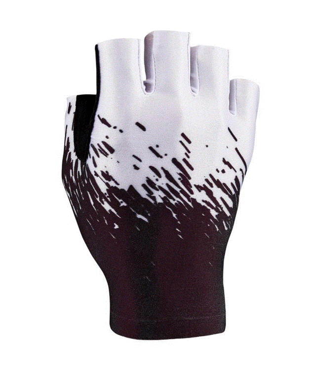 SUPACAZ SUPACAZ SUPA G HALF FINGER GLOVE BLACK/WHITE