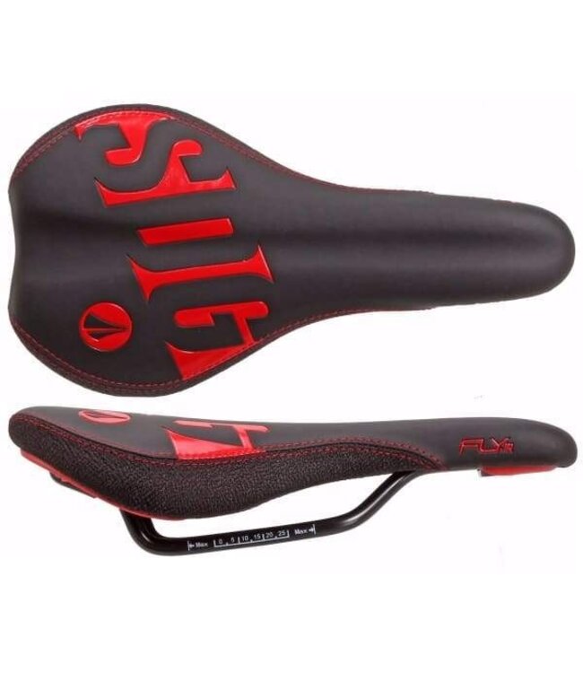 SDG FLY JR SADDLE BLACK/RED