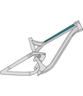 RIDEWRAP ESSENTIAL TOP TUBE PROTECTIVE WRAP GLOSS CLEAR