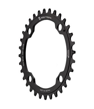 WOLF TOOTH WOLF TOOTH CHAINRING 4 BOLT 104BCD 32T BLACK