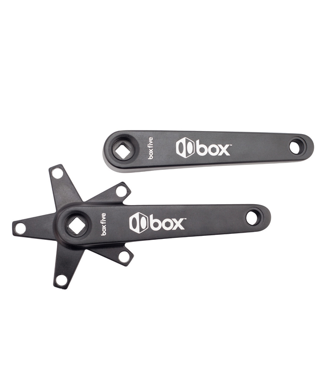 BOX FIVE COLD FORGED 3 PIECE SQUARE TAPERED CRANK 155MM BLACK
