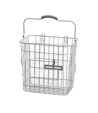 EVO BILLY REAR PANNIER BASKET SILVER