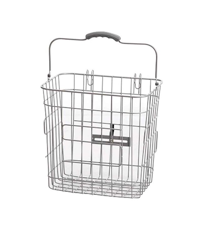 EVO BILLY REAR PANNIER BASKET SILVER