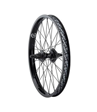SALT EX REAR BMX WHEEL W/GUARDS  20" 14MM 9T BLACK (SINGLE WALL)