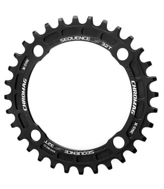 CHROMAG SEQUENCE CHAINRING 4 BOLT 104 BCD 30T BLACK