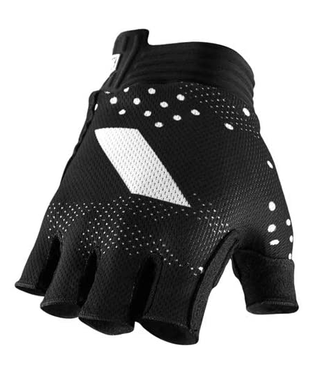 100% 100% Exceeda Half Finger Glove Womens Black
