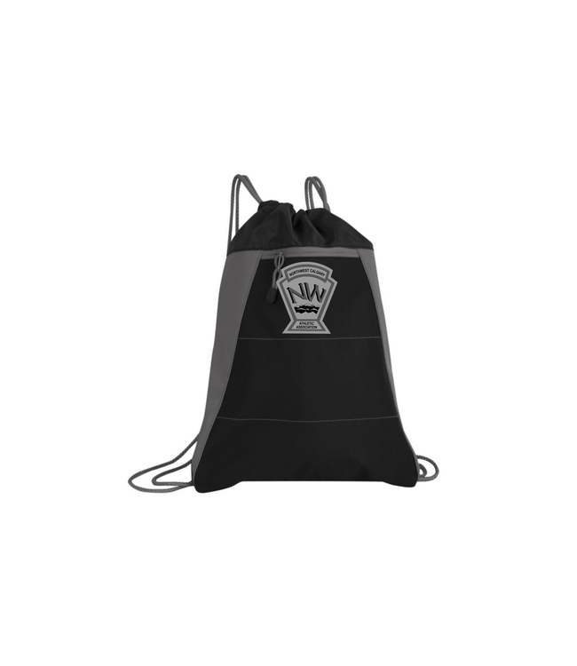 CUSTOM NWCAA ATC CINCH BAG BAG BLACK/GREY
