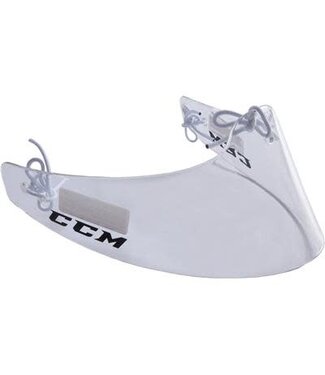 CCM CCM Lexan Throat Guard Dangler Clear Senior