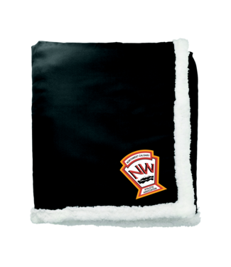 CUSTOM NWCAA SHERPA BLANKET BLACK SM-8720