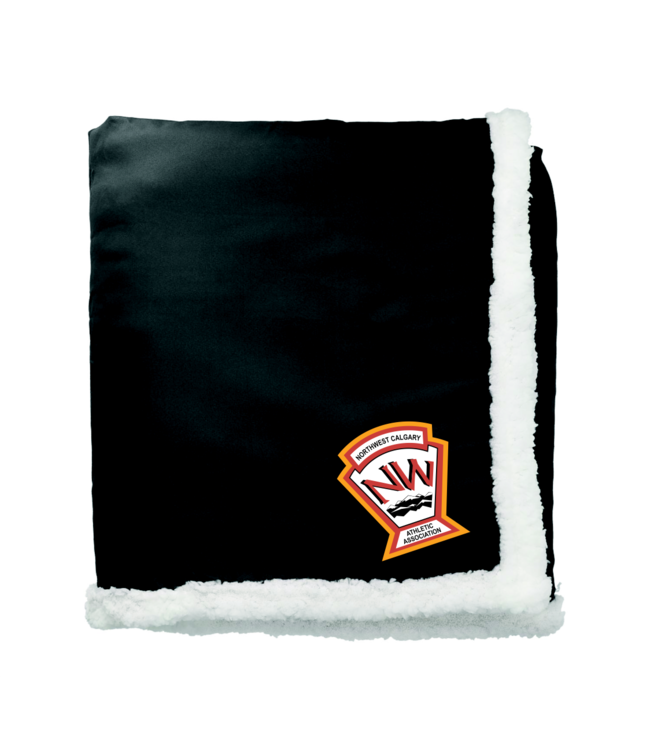 CUSTOM NWCAA SHERPA BLANKET BLACK SM-8720